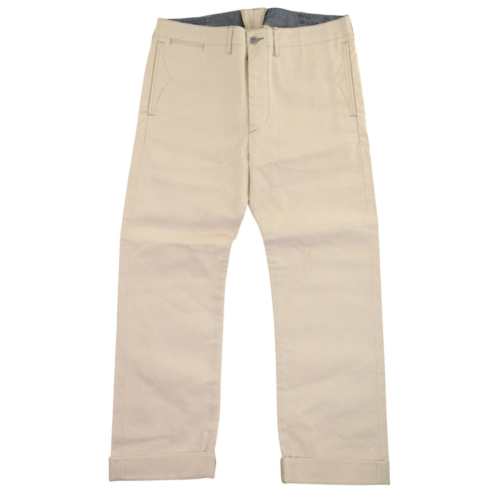 RRL Chino Pant Officer‎ Field Military Selvedge Sanforized Twill Men 34x32 RARE